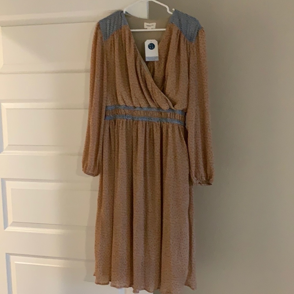 Long sleeve printed dress